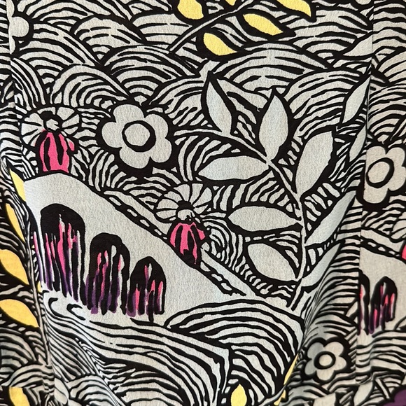 Tricia Fix dress in soft aqua print size M - Picture 3 of 8